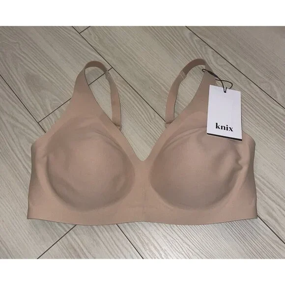 Knix Revolution Bra Lined Wire Free Womens S+ Beige New Nwt - Picture 2 of 6